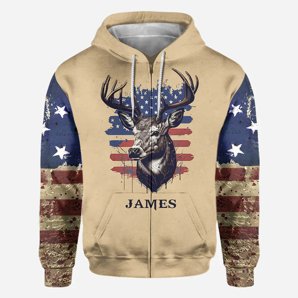 Blisscorners Hunting For Life, Personalized Hunting All Over Shirt, Personalized 3D Hoodie For Hunting Lover