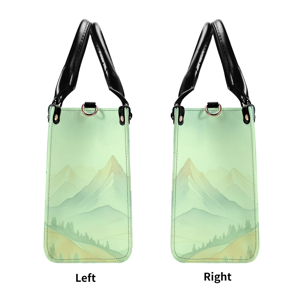 BLISSCORNERS MOUNTAIN AIR HEALS EVERYTHING LEATHER HANDBAG