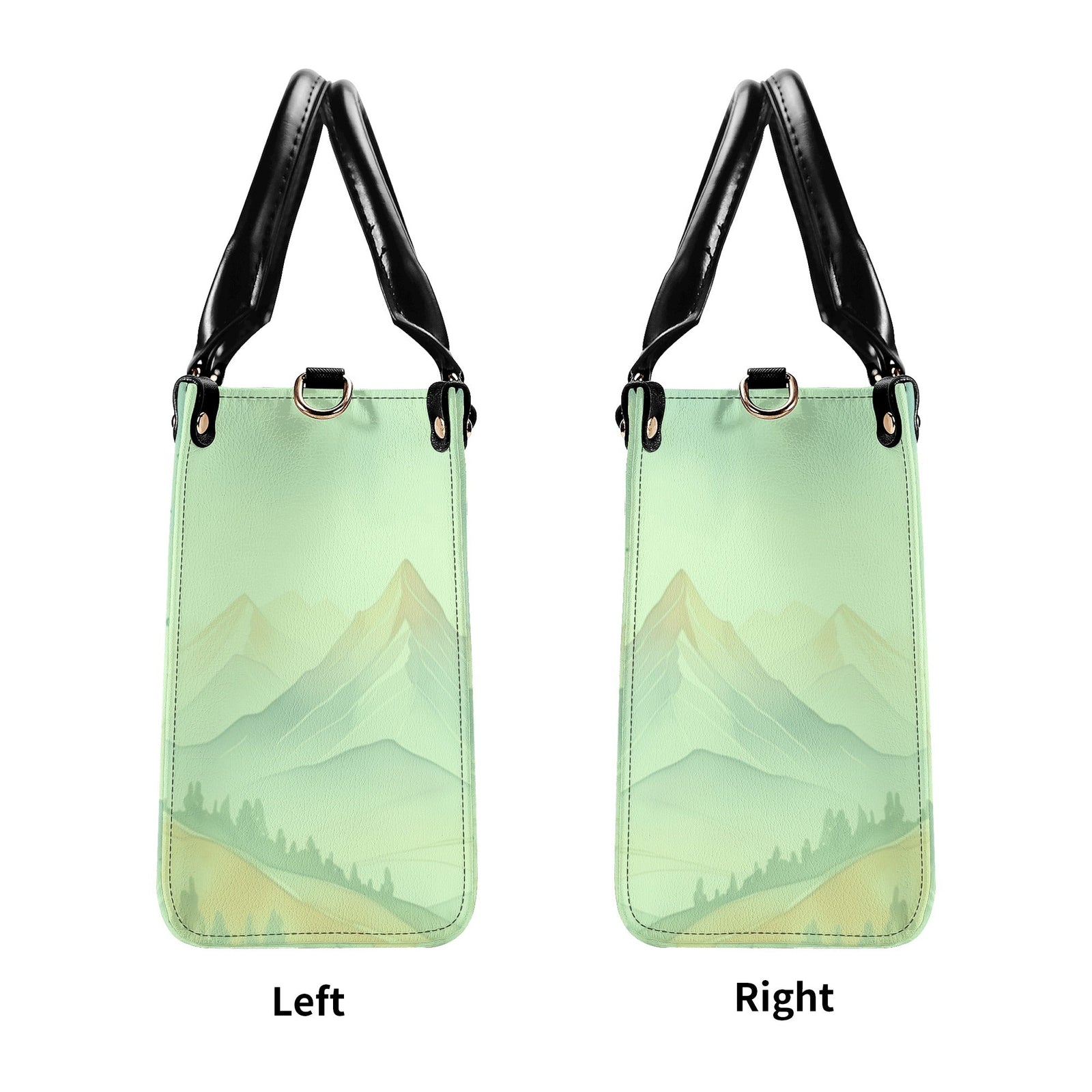 BLISSCORNERS MOUNTAIN AIR HEALS EVERYTHING LEATHER HANDBAG