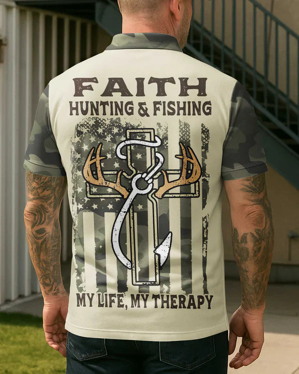 Blisscorners Hunting & Fishing Therapy Hoodie, Perssonalized Hunting 3D Shirt