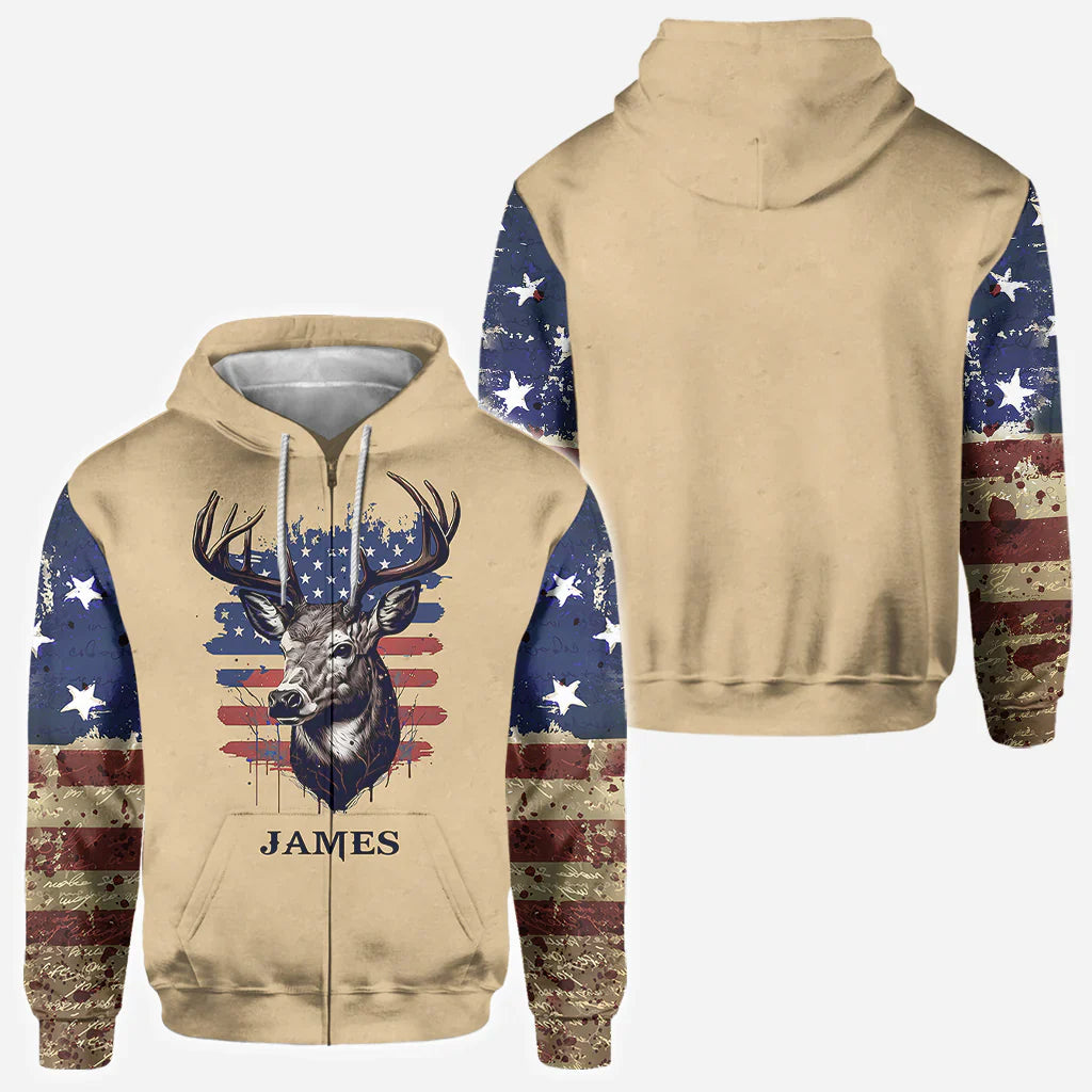 Blisscorners Hunting For Life, Personalized Hunting All Over Shirt, Personalized 3D Hoodie For Hunting Lover