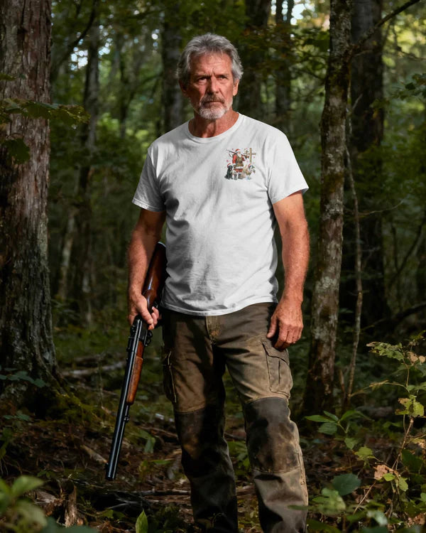 Blisscorners Before Every Hunt I Bow My Head Because Some Blessings Can't Be Earned Shirt, Personalized Hunting 3D Shirt