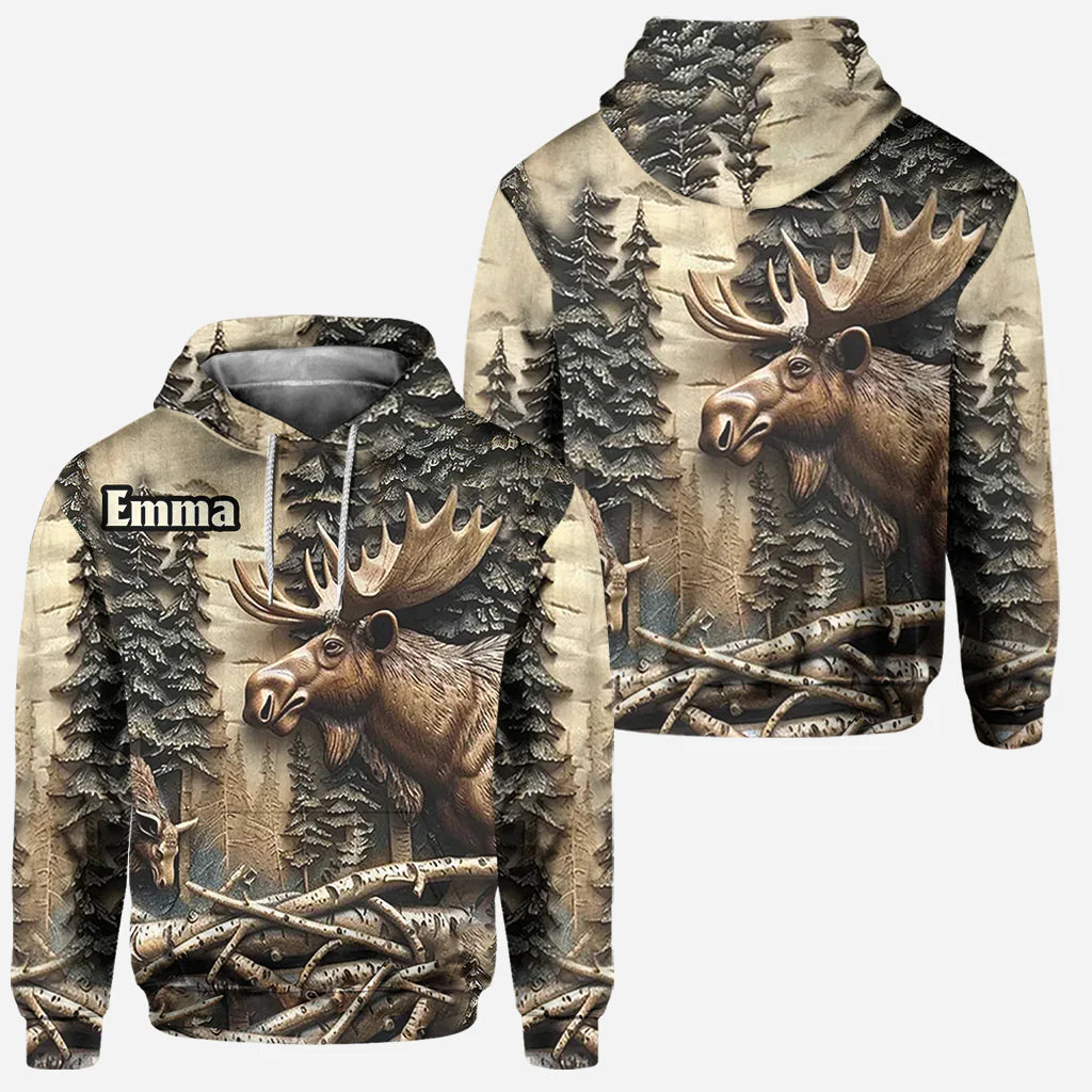 Blisscorners Love Hunting, Personalized Hunting All Over Shirt, Personalized 3D Hoodie For Hunting Lover