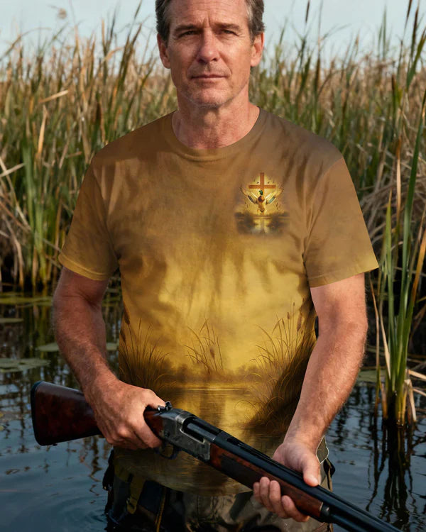 Blisscorners I'm God's Favorite Hunter Shirt, Personalized Hunting 3D Shirt