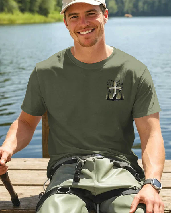 Blisscorners Jesus Said Go Hunting Shirt, Personalized Hunting 3D Shirt