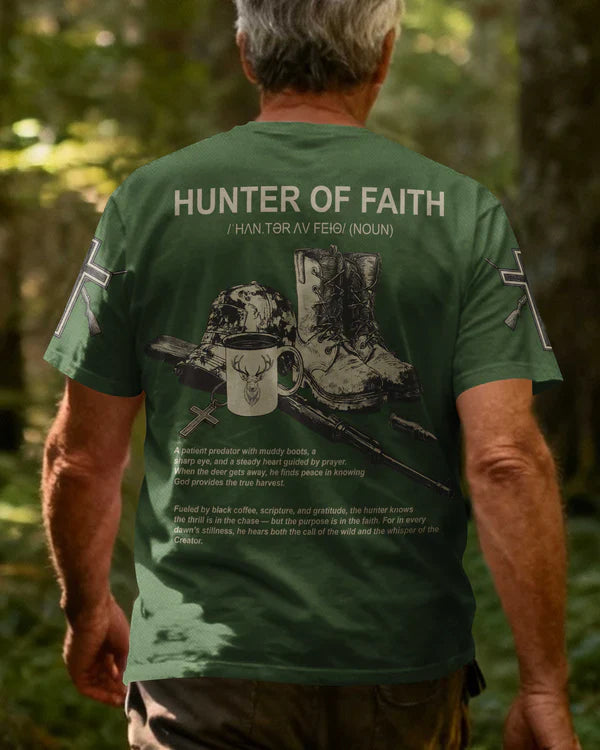 Blisscorners Hunter Of Faith All Shirt, Personalized Hunting 3D Shirt, Personalized Shirt For Hunting Lover