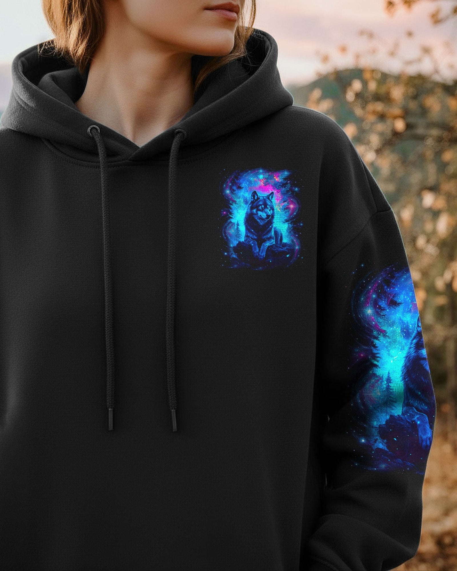 BLISSCORNERS HELLO DARKNESS MY OLD FRIEND WOLF ALL OVER PRINT