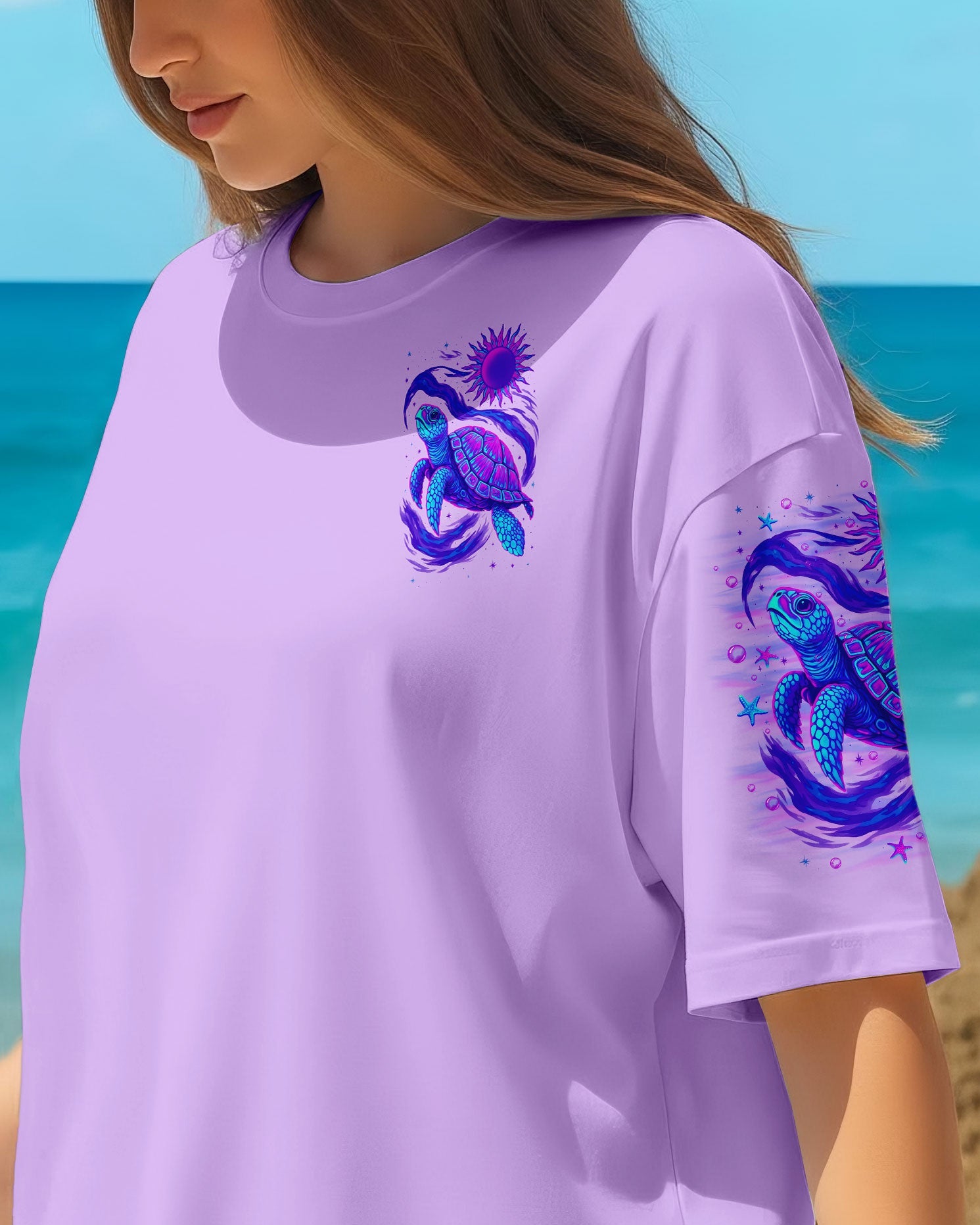 BLISSCORNERS SALTWATER HEALS EVERYTHING TURTLE ALL OVER PRINT