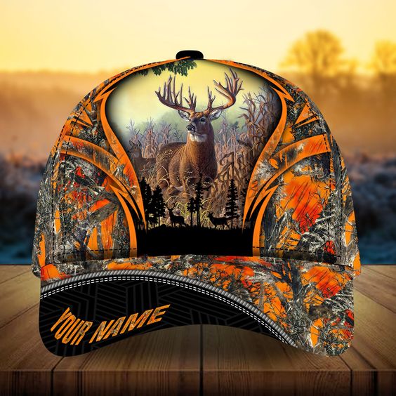 Blisscorners Deer Hunting Personalized 3D Hat