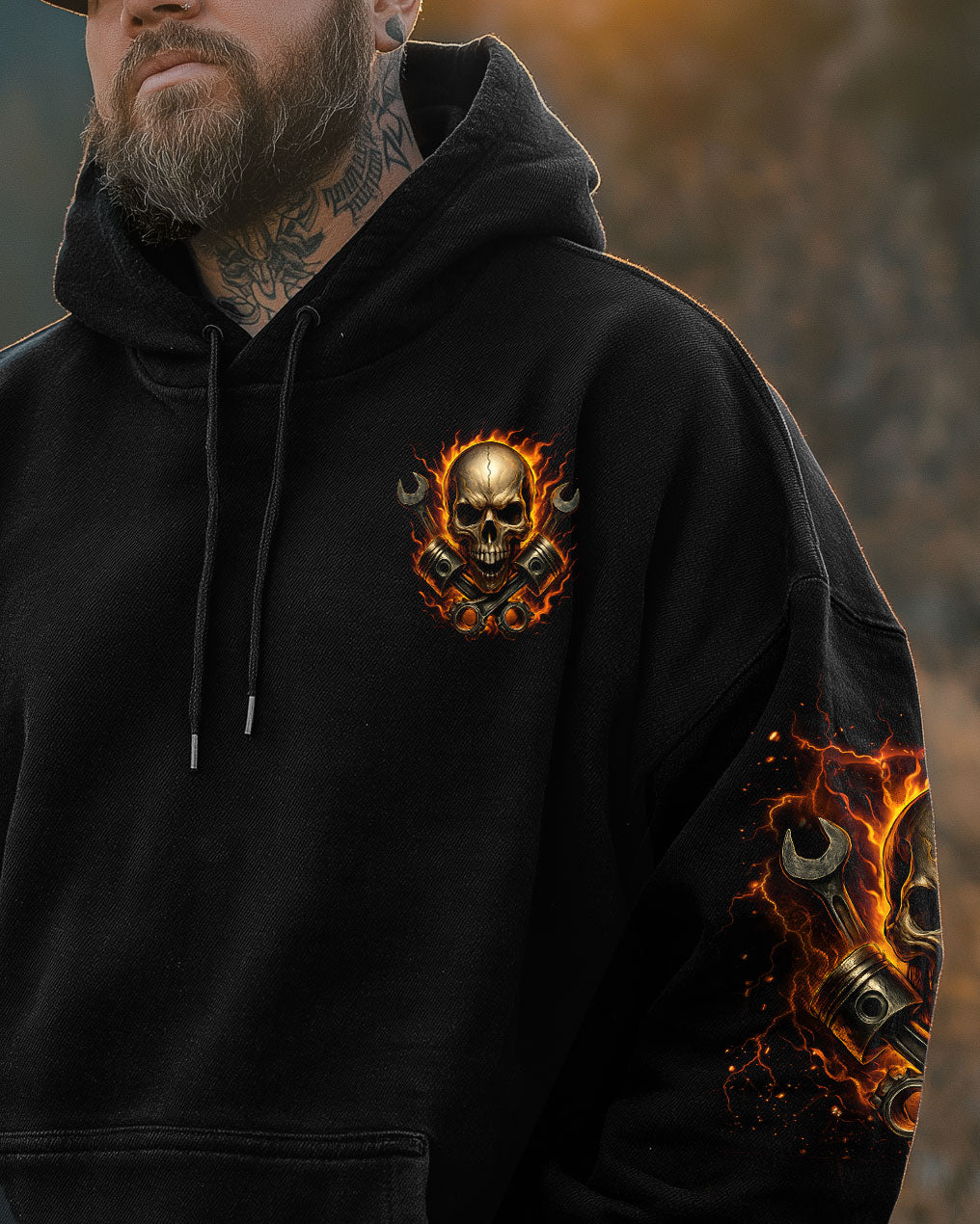 BLISSCORNERS I'M THAT DIESEL MECHANIC EAGLE SKULL ALL OVER PRINT