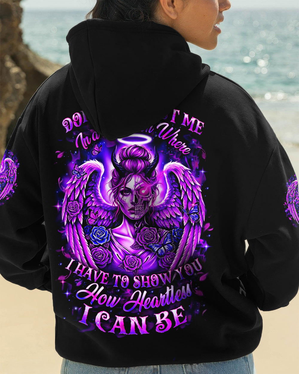 BLISSCORNERS NOT EVERYONE LIKES ME SKULL MESSY BUN ALL OVER PRINT