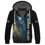 Blisscorners Border Collie Custom T-Shirts Mystical Border Collie 3D Shirt Gift For Dog Lover