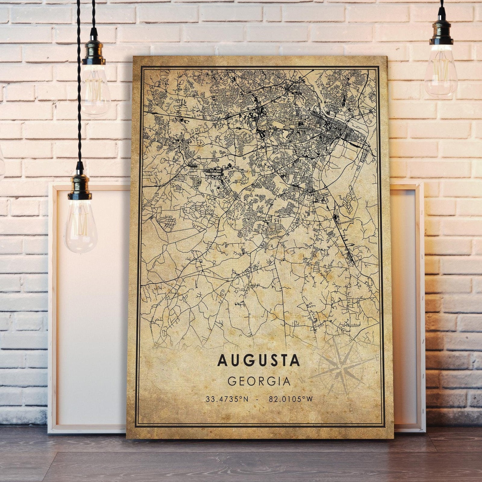 Blisscorners Augusta Vintage Canvas, Augusta Golf Master, Vintage Wall Art, Gifts For Golf Lovers LM2611