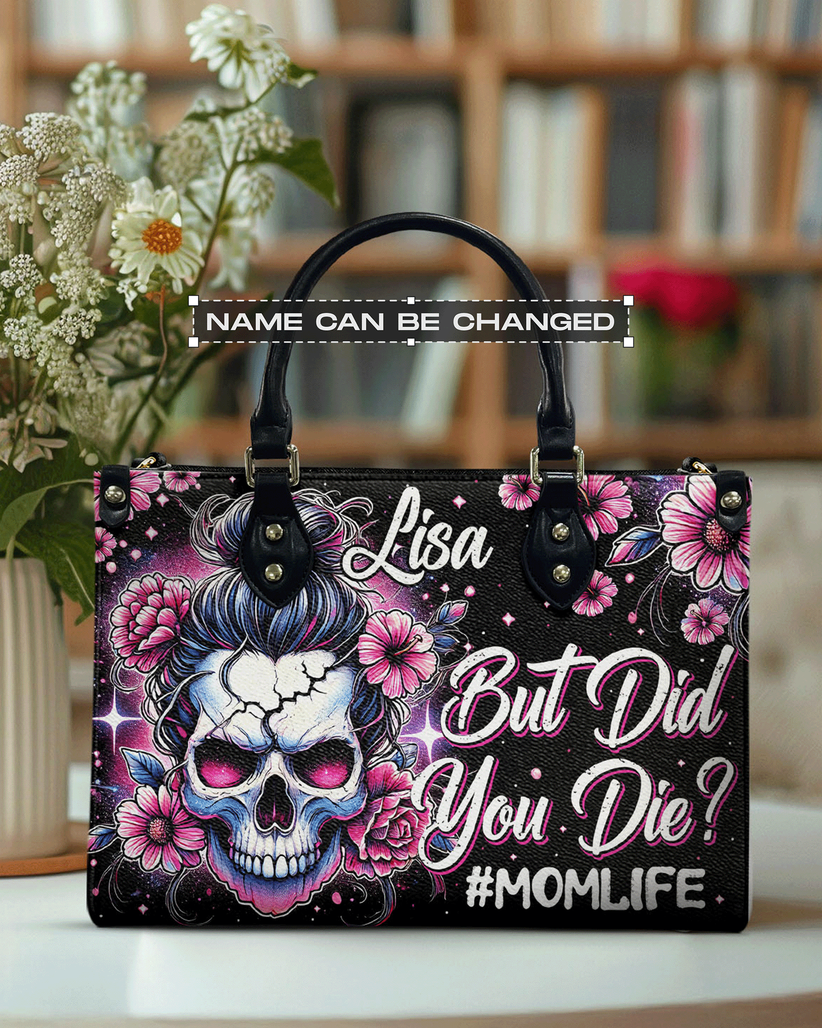 BLISSCORNERS BUT DID YOU DIE LEATHER HANDBAG
