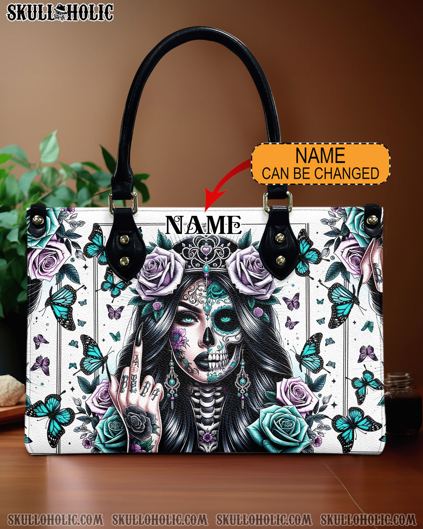 BLISSCORNERS B WOMEN ROSES LEATHER HANDBAG