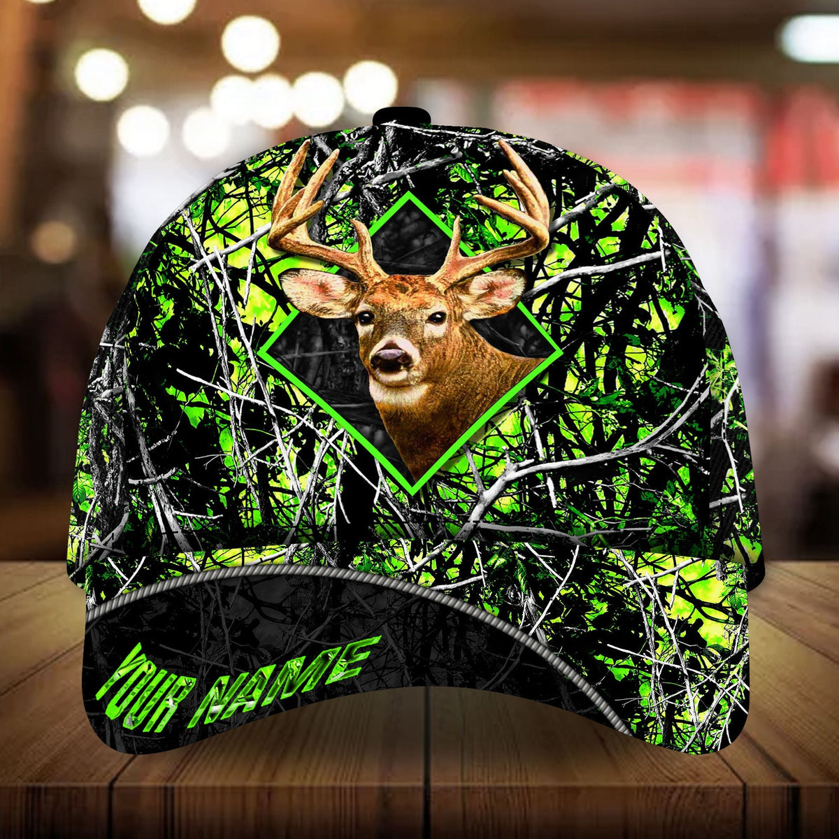 Blisscorners The Best Deer Hunting Camo Pattern 3D Multicolor Personalized Cap
