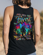 BLISSCORNERS AND INTO THE FOREST I GO BIGFOOT COLORFUL ALL OVER PRINT