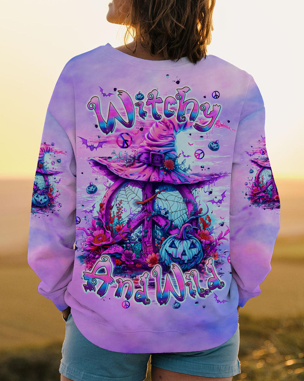 BLISSCORNERS WITCHY AND WILD HALLOWEEN ALL OVER PRINT