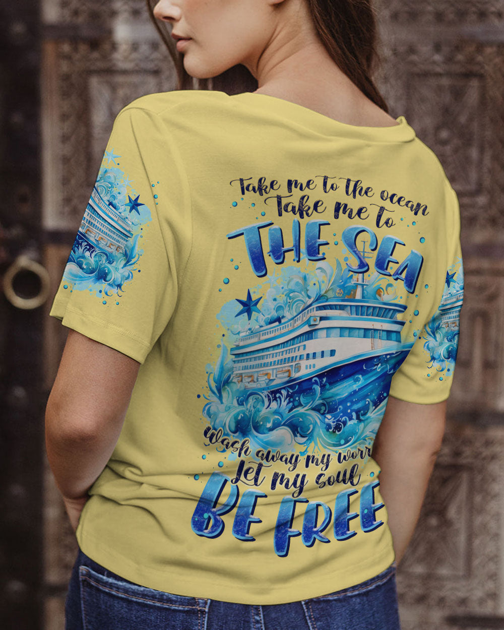 BLISSCORNERS TAKE ME TO THE OCEAN CRUISE ALL OVER PRINT