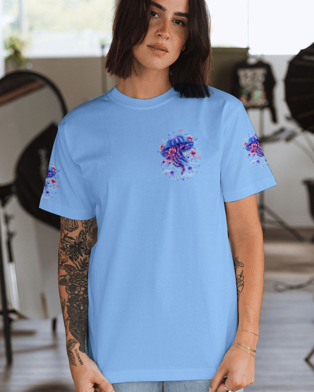 BLISSCORNERS SALTWATER HEALS EVERYTHING JELLYFISH ALL OVER PRINT
