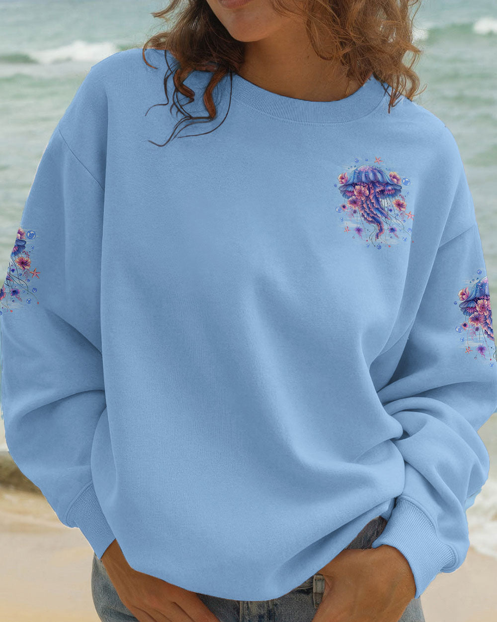 BLISSCORNERS SALTWATER HEALS EVERYTHING JELLYFISH ALL OVER PRINT