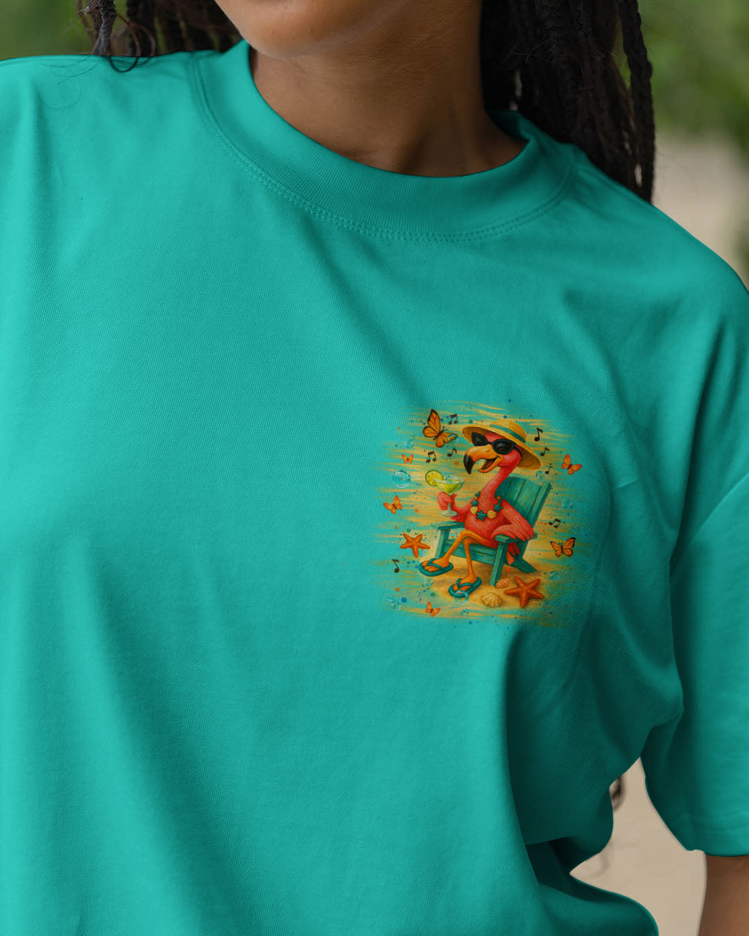 BLISSCORNERS SAVE WATER DRINK FLAMINGO MARGARITAS ALL OVER PRINT