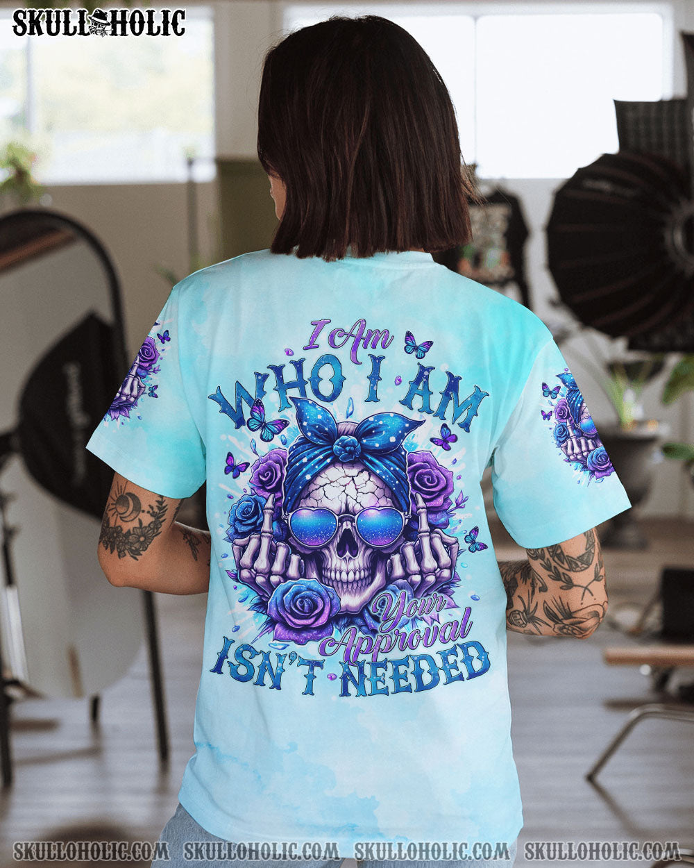 BLISSCORNERS I AM WHO I AM TIE DYE ALL OVER PRINT