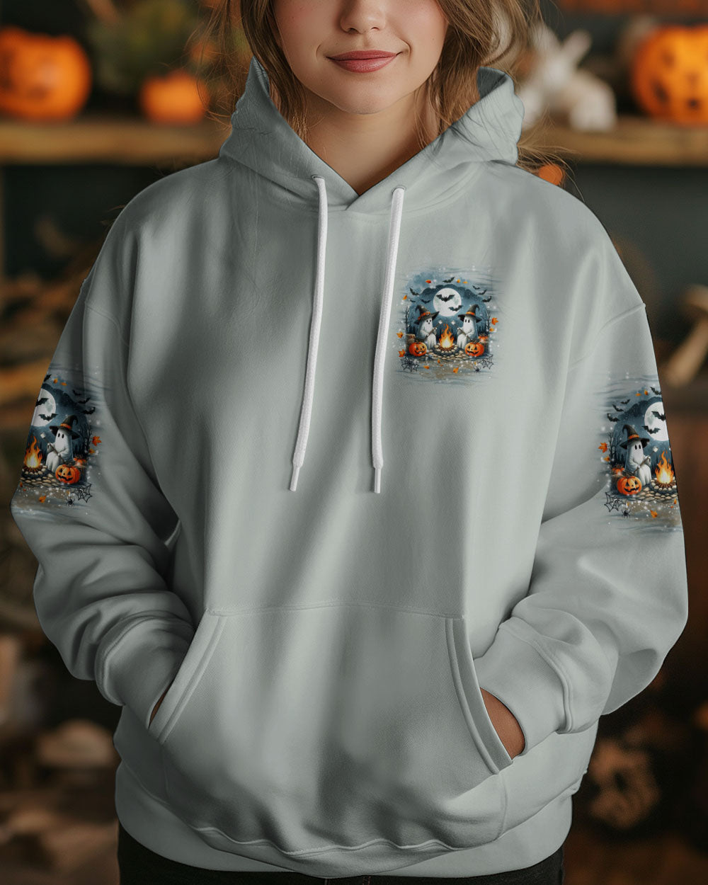 BLISSCORNERS LET'S GET TOASTED BOOS HALLOWEEN ALL OVER PRINT