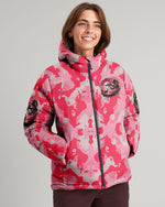 BLISSCORNERS GIRLS HUNT TOO ONLY PRETTIER CAMO PUFFER JACKET