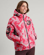 BLISSCORNERS GIRLS HUNT TOO ONLY PRETTIER CAMO PUFFER JACKET