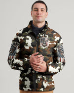 BLISSCORNERS THE CLOSER I GET TO NATURE DEER CAMO PUFFER JACKET