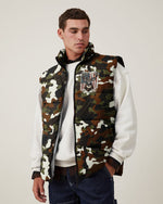 BLISSCORNERS THE CLOSER I GET TO NATURE DEER CAMO PUFFER JACKET