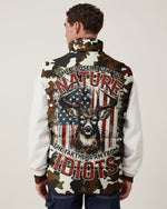 BLISSCORNERS THE CLOSER I GET TO NATURE DEER CAMO PUFFER JACKET