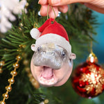 Blisscorners Christmas Hot Sale Cute Baby Hippo Ornament
