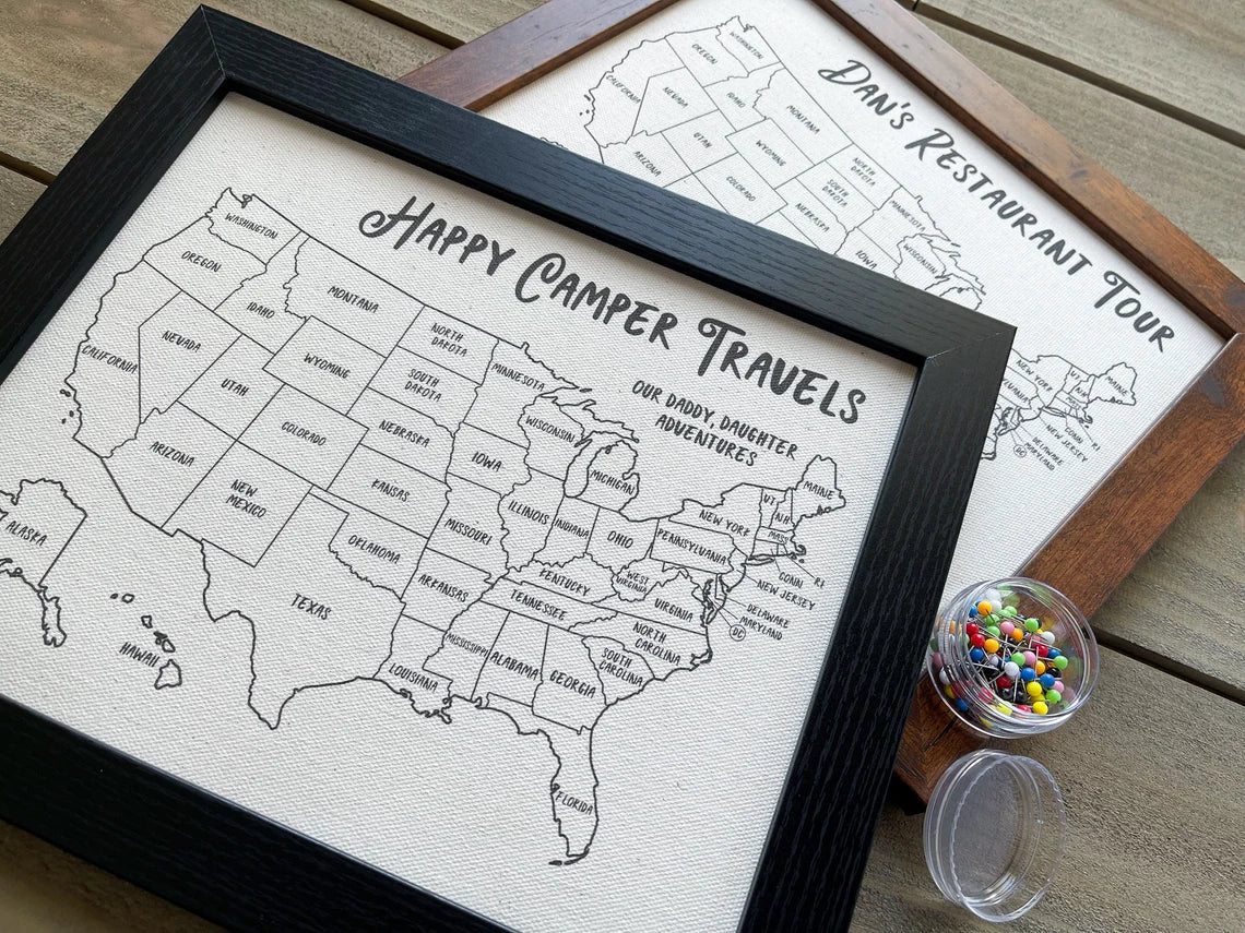 Blisscorners Personalize Golf Course Map Canvas, Golf Wall Art, Gift For Golfers, Golf Gift For Dad LM2611