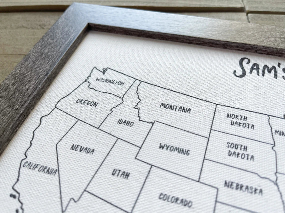 Blisscorners Personalize Golf Course Map Canvas, Golf Wall Art, Gift For Golfers, Golf Gift For Dad LM2611