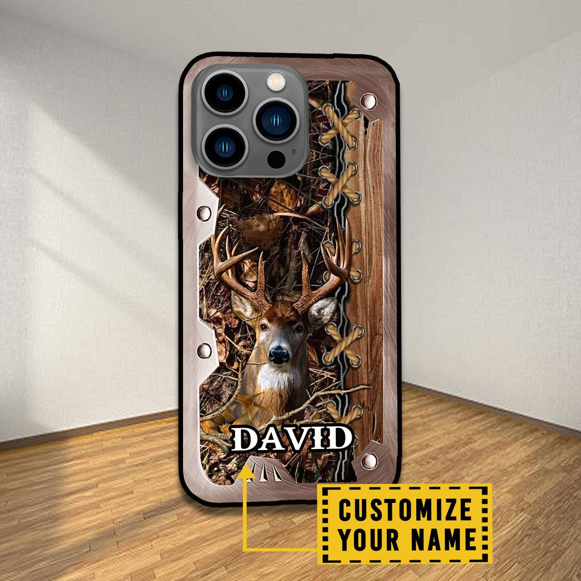 Blisscorners Deer Hunting Lover Personalized Name Phone Case LM1012