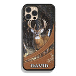 Blisscorners Deer Hunting Forest Pattern Personalized Name Phone Case LM1012