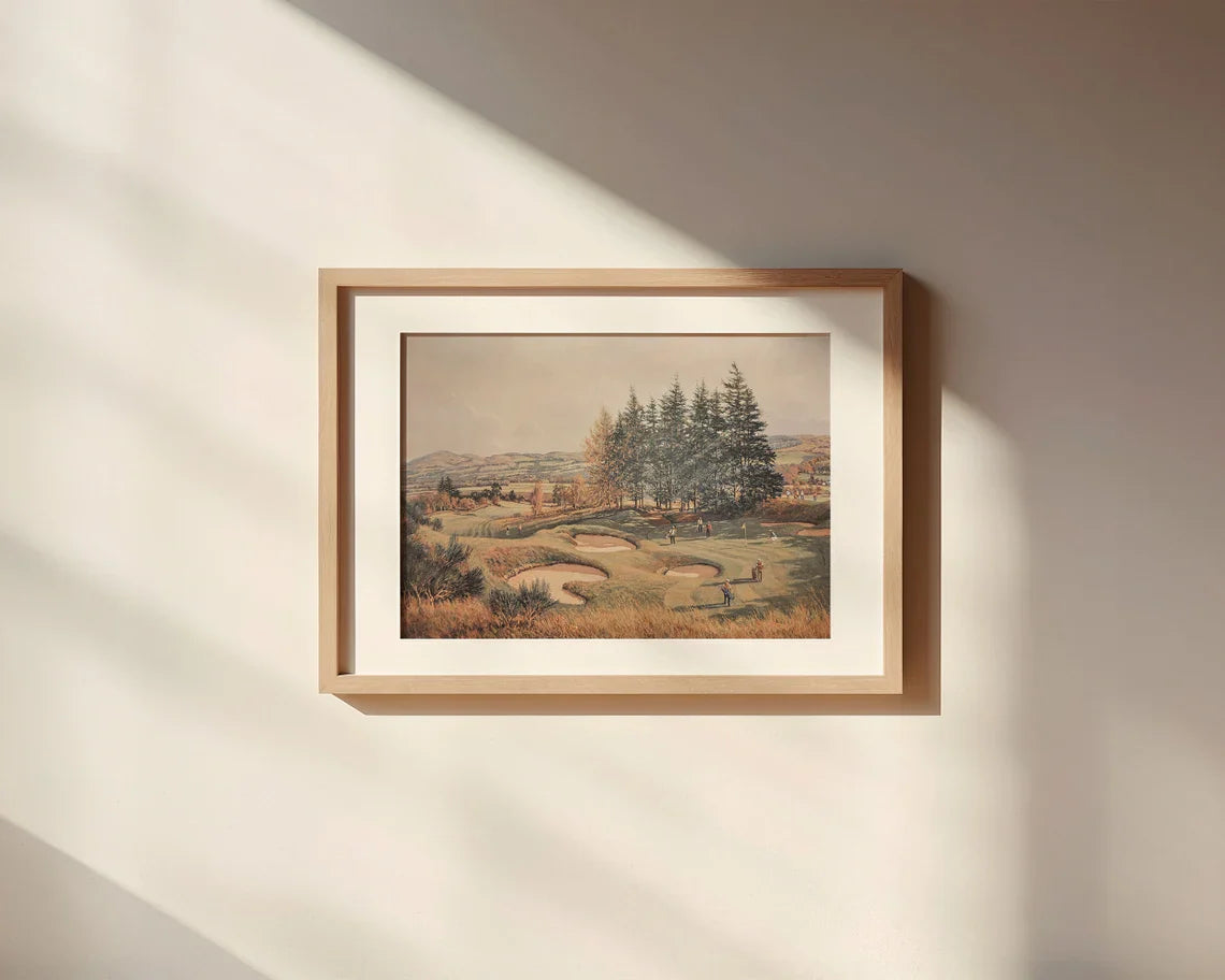 Blisscorners Vintage Golf Art Canvas, Gifts For Golf Lovers, Golf Decor LM2611