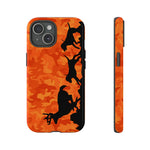 Blisscorners Orange Camo Hounds Chasing Deer Tough Phone Case Full Wrap Phone Case LM0812