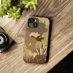 Blisscorners Goose Camouflage Tough iPhone Samsung Google Phone Case Wireless Charging Compatible Case Camo Duck Phone Case Water Fowl Bird Hunter Case Full Wrap Phone Case LM0812
