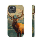 Blisscorners Hunting Elk Wildlife Art Durable Dual-Layer Protection Full Wrap Phone Case LM1012