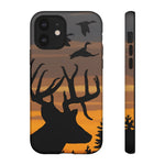 Blisscorners Deer Hunting iPhone 16 Case, Deer Gifts for Men, Whitetail Phone Tough Case, Sunrise Hunting Gifts, Duck Hunting Phone Case for Men Full Wrap Phone Case LM0812
