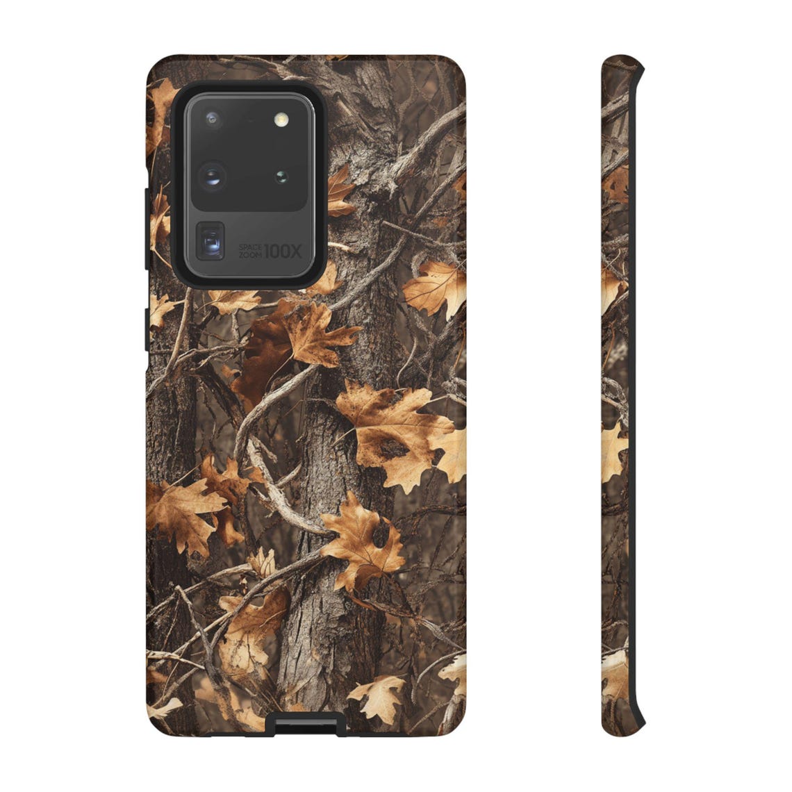 Blisscorners Wooded Hunter Camouflage Phone Case - iPhone & Android - Durable, Protective Camo Cover - Outdoor, Nature, Hunting Accessory Full Wrap Phone Case LM0812