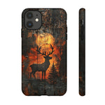 Blisscorners Hunting Rustic Deer Wildlife Wood Burn Full Wrap Phone Case LM1012