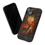 Blisscorners Hunting Rustic Deer Wildlife Wood Burn Full Wrap Phone Case LM1012