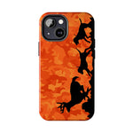 Blisscorners Orange Camo Hounds Chasing Deer Tough Phone Case Full Wrap Phone Case LM0812
