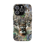 Blisscorners Hunting Trophy Buck iPhone Tough Case, Whitetail Deer Phone Case, Deer Hunting iPhone Case, Deer Hunting Gifts Men, Buck Gifts Men, Buck Phone Case Full Wrap Phone Case LM1012
