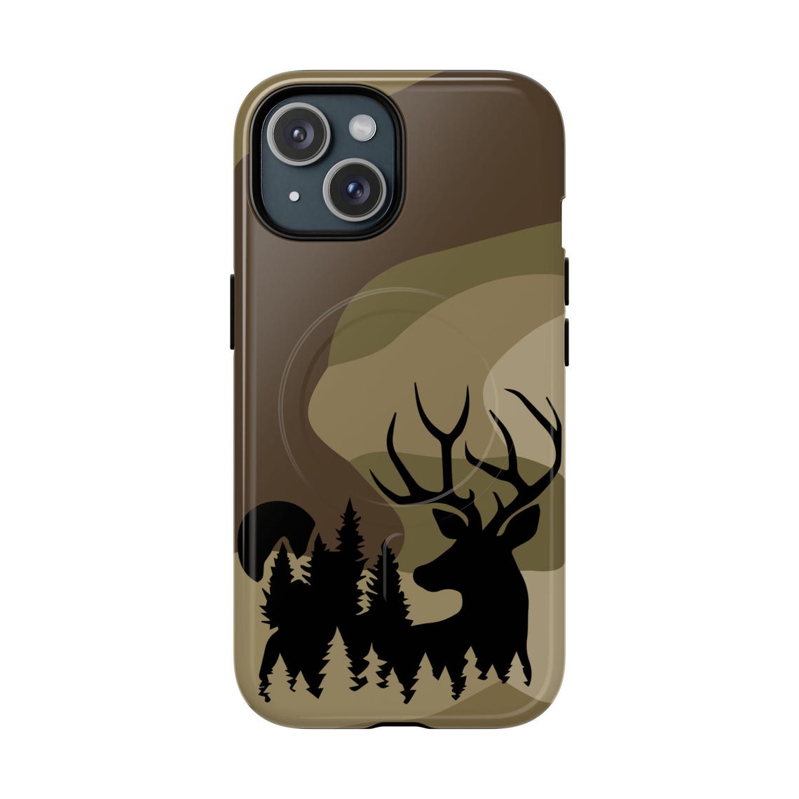 Blisscorners Gift for Big Game Hunter Durable Camo Case for outdoorsman nature lover forest phone case with buck Full Wrap Phone Case LM0812