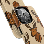 Blisscorners Mounted Elk Stylish Phone Case with Deer Design, Tough Case, Wildlife Decor, Outdoor Enthusiast Accessories, Hunting Phone Case Full Wrap Phone Case LM0812